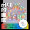 Aigostar - LED välitingimustes jõulukett 50xLED/8 funktsiooni 3xAA 5,3m IP44 mitmevärviline
