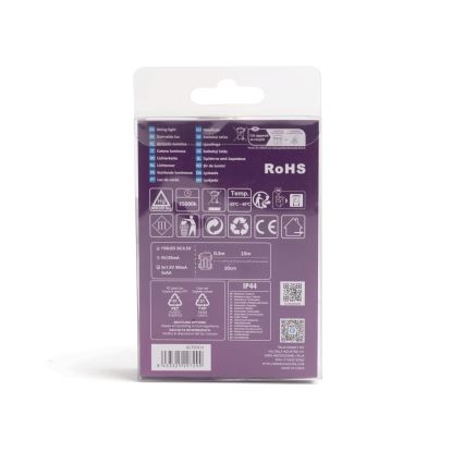 Aigostar - LED välivalguskett 150xLED/8 funktsiooni/3xAA 15,3m IP44 mitmevärviline