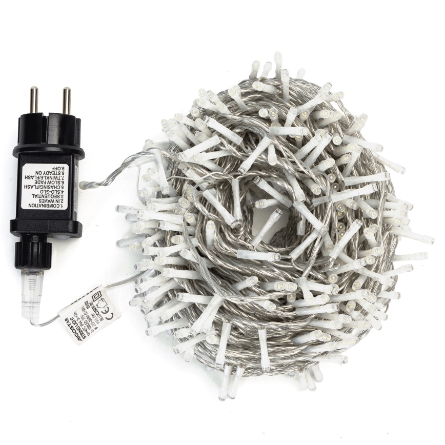 Aigostar - LED välisvalgustikett 400xLED/8 funktsiooni 20m IP44 soe valge