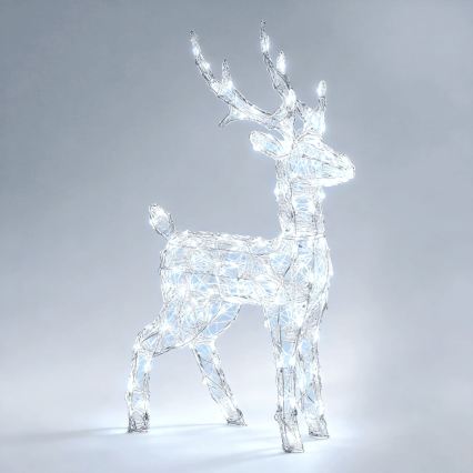 Aigostar - LED väliseks kasutamiseks mõeldud jõulukaunistus 120xLED/8 funktsiooni 80 cm IP44 külmvalge lumememm