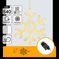 Aigostar - LED väljas jõulukaunistus 540xLED/6W/230V 43 cm IP44 soe valge lumehelves