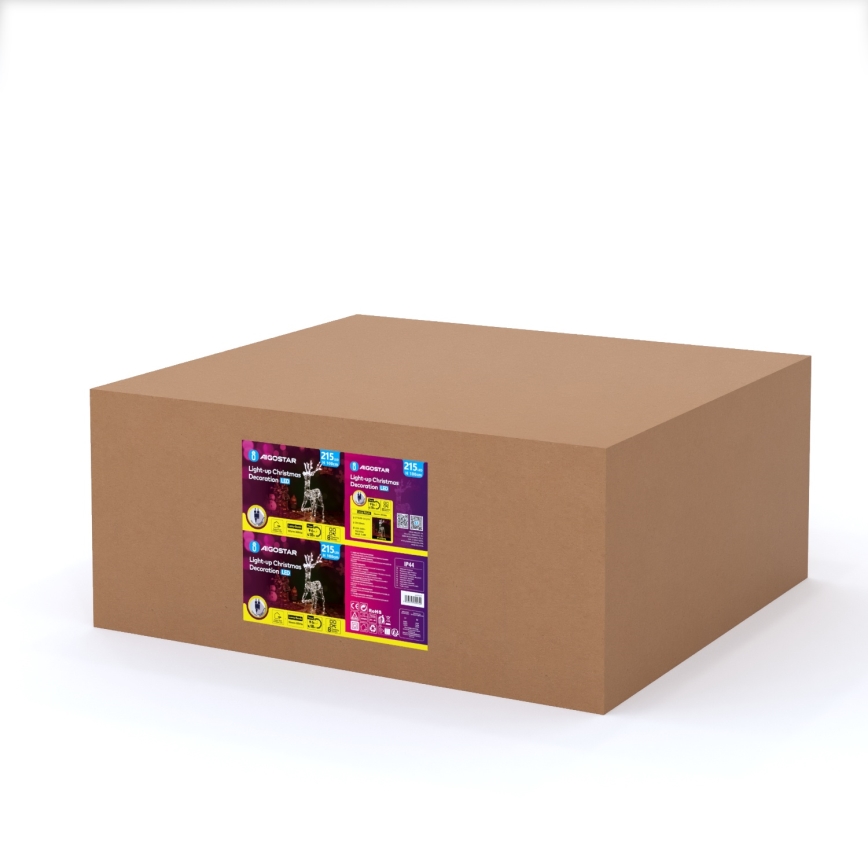 Aigostar - LED väljas jõulukaunistus LED/3,6W/31/230V 2700K 105 cm IP44 põder