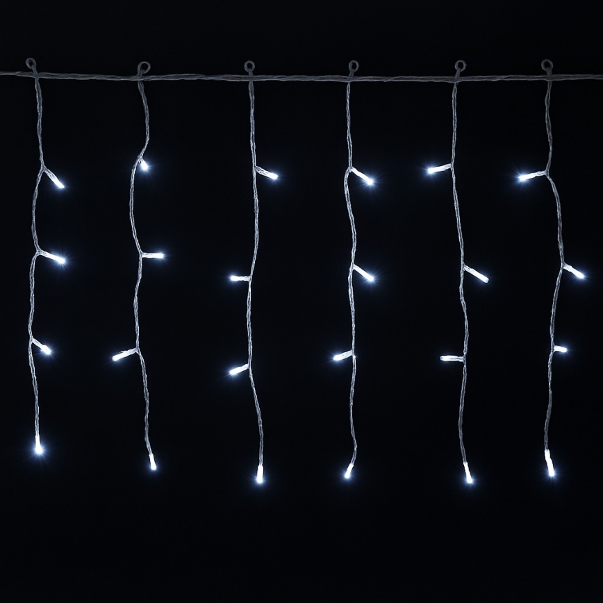 Aigostar - LED väljas jõulukaunistuste rida 300xLED/6W/230V/8 režiimi 15x0,4m IP44 külmvalge