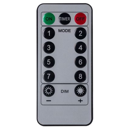 Aigostar - LED välisvalgustuse valgusketi 120xLED/8 funktsiooni 3x0,6 m IP44 soe valge + kaugjuhtimispult