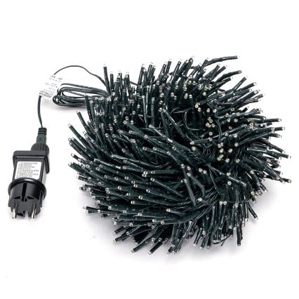 Aigostar - LED väljas jõulukett 600xLED/8 funktsiooni 18m IP44 soe valge