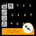 Aigostar - LED Väljas jõulurida 50xLED/8 funktsiooni 8m IP44 soe valge