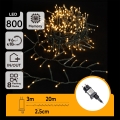 Aigostar - LED väljas kasutamiseks mõeldud jõulukett 800xLED/8 funktsiooni 23m IP44 soe valge