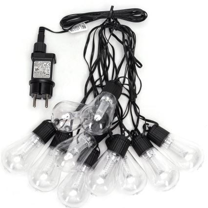 Aigostar - LED väljas kasutatav dekoratiivne valguskett 10xLED/8m IP44 külm valge