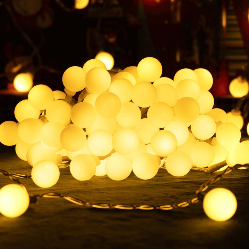 Aigostar - LED välistingimustele mõeldud dekoratiivne valguskett 50xLED/8 režiimi 5 m IP44 soe valge