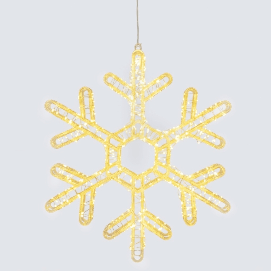 Aigostar - LED väljas jõulukaunistus 540xLED/6W/230V 43 cm IP44 soe valge lumehelves