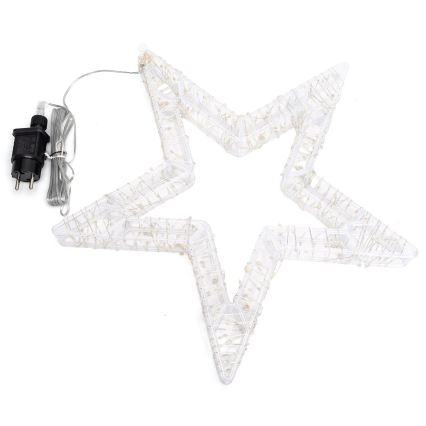 Aigostar - LED välitingimustes kasutatav jõulukaunistus 540xLED/6W/230V IP44 soe valge 45cm täht
