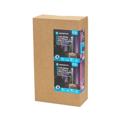 Aigostar - LED väljas kasutatav jõulukaunistus LED/3,6W/230V 150 cm IP44 külmvalge