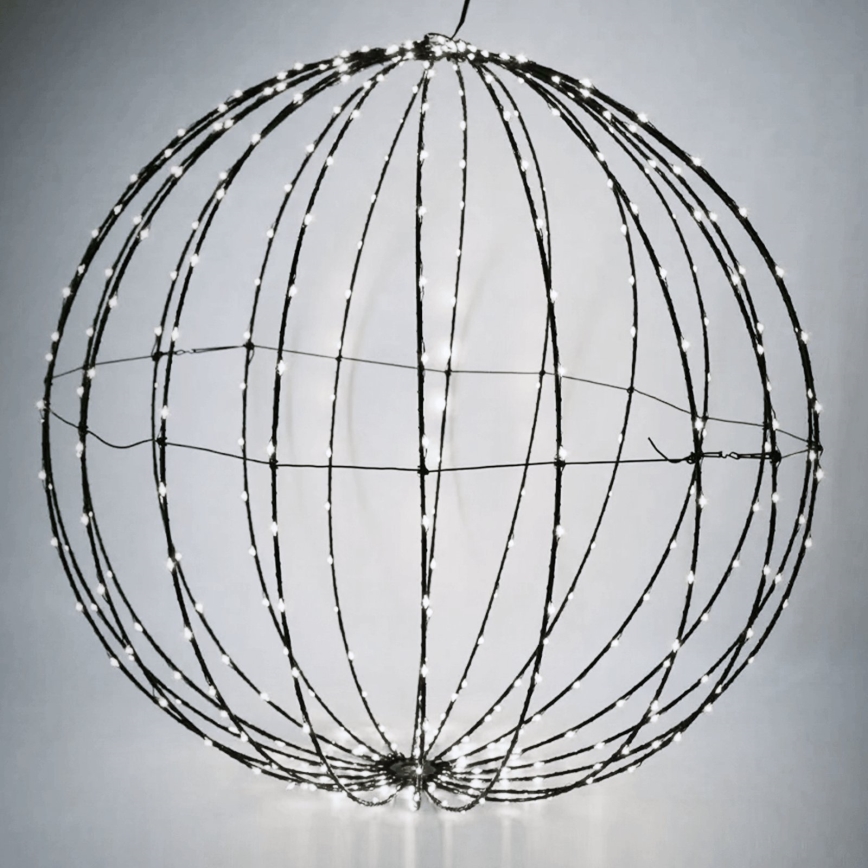 Aigostar - LED välitingimustes jõulukaunistus 177xLED/3,6W/230V 60 cm IP44 pall külmvalge