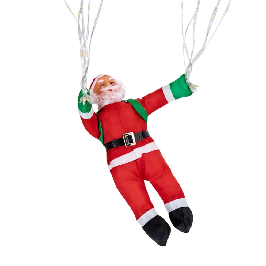 Aigostar - LED väljas kasutatav jõulukaunistus LED/3xAA IP44 Jõuluvana