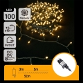 Aigostar - LED väljas kasutatav jõulukett 100xLED/8 funktsiooni 8m IP44 soe valge