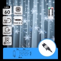 Aigostar - LED väljas kasutatav jõulukett 120 LED/8 funktsiooni 3x0,7m IP44 külmvalge + kaugjuhtimispuldiga
