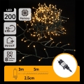 Aigostar - LED väljas kasutatav jõulukett 200xLED/8 funktsiooni 8m IP44 soe valge