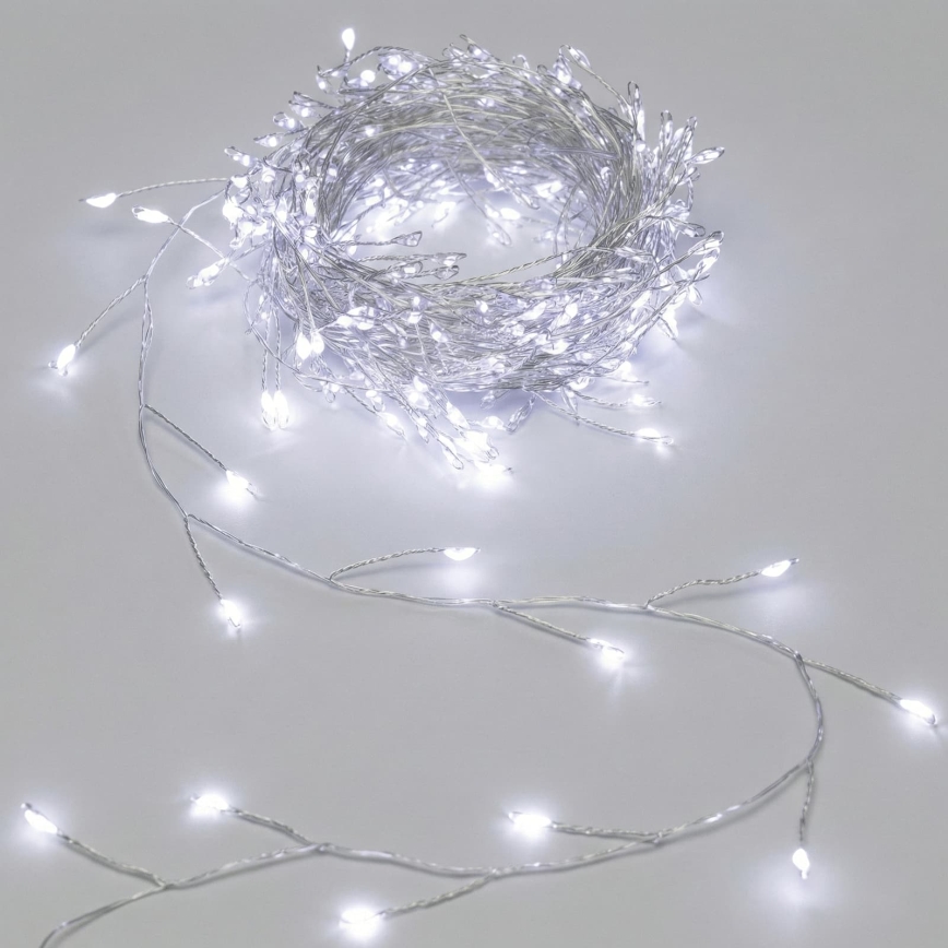 Aigostar - LED välistingimustele mõeldud jõulutuled 50xLED/8 funktsiooniga 3xAA 1,8m IP44 külmvalge