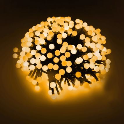 Aigostar - LED väljas kasutatav jõuluriba 25×LED/8 režiimi 3×AA 2,8 m IP44 soe valge