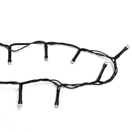 Aigostar - LED välistingimuste jõulukaunistuste rida 400xLED/8 funktsiooni 4xAA 20,3 m IP44 külmvalge