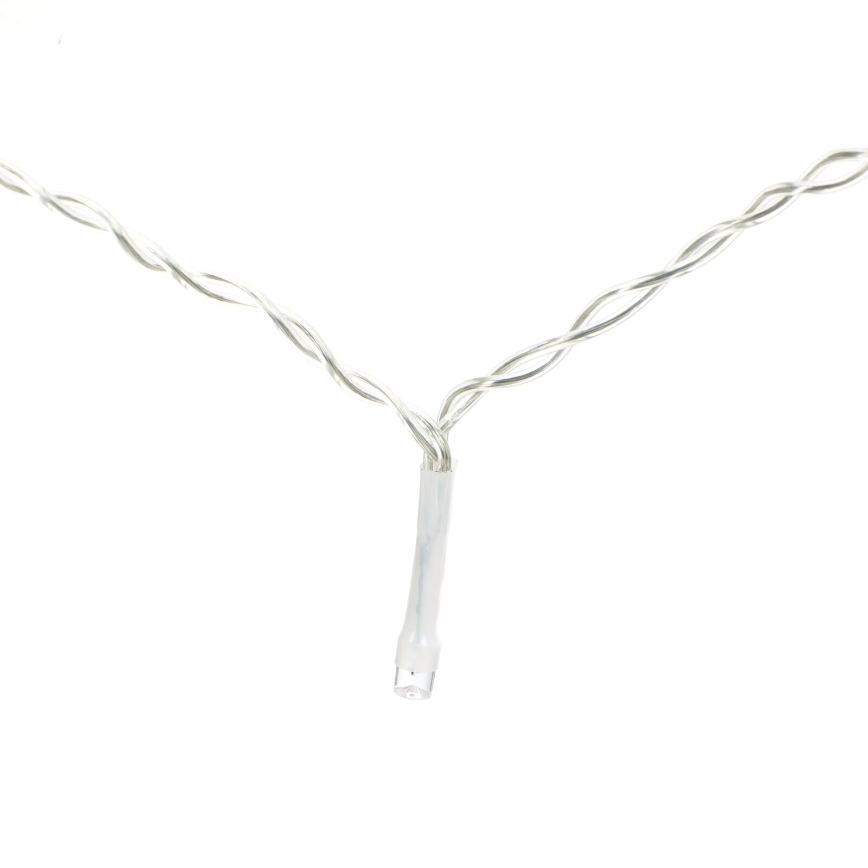 Aigostar - LED väljas kasutatav jõuluvalgusnöör 200xLED/8 funktsiooni 3xAA 5x2m IP44 soe valge