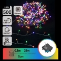 Aigostar - LED väljas kasutatavad jõulutuled 500xLED/8 režiimi 4xAA 25,3 m IP44 mitmevärvilised
