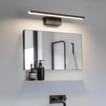 Aigostar - LED vannitoa peegli valgusti LED/8W/230V 4000K 40 cm IP44 must