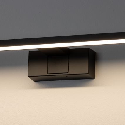 Aigostar - LED vannitoa peegli valgusti LED/8W/230V 4000K 40 cm IP44 must