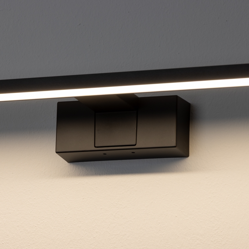 Aigostar - LED vannitoa peegli valgusti LED/8W/230V 4000K 40 cm IP44 must