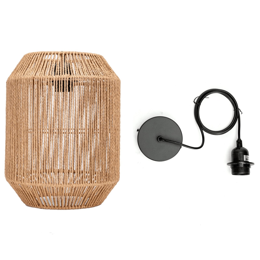 Aigostar - Lühter 1xE27/60W/230V beež
