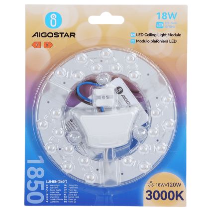 Aigostar - magnetiline LED-moodul 18W/230V 3000K