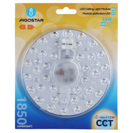 Aigostar - magnetiline LED-moodul LED/18W/230V 3000/4000/6500K