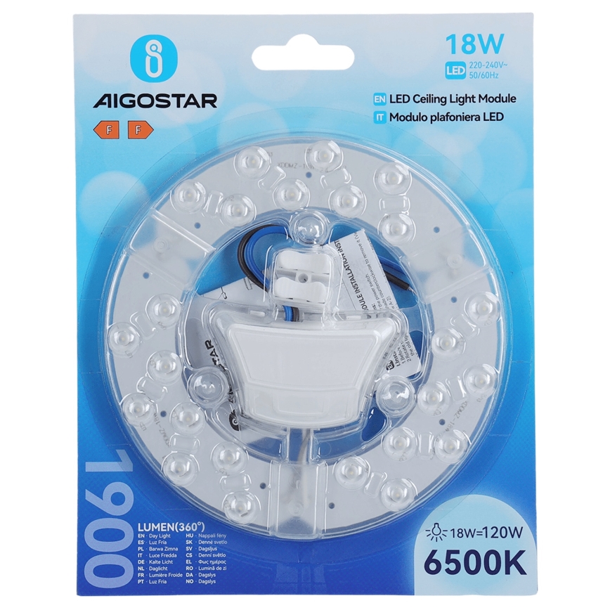 Aigostar - magnetiline LED-moodul LED/18W/230V 6500K