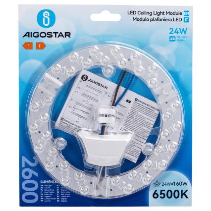 Aigostar - magnetiline LED-moodul LED/24W/230V 6500K