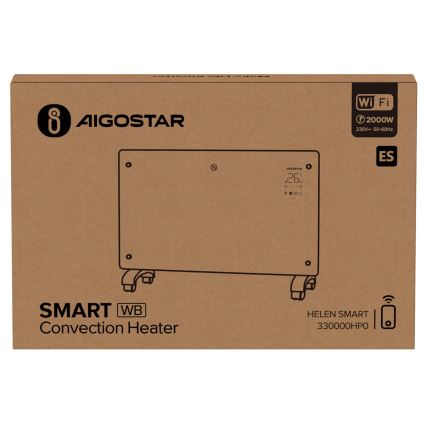 Aigostar - Nutikas elektriline otsekütteseade/konvektor 2000W Wi-Fi