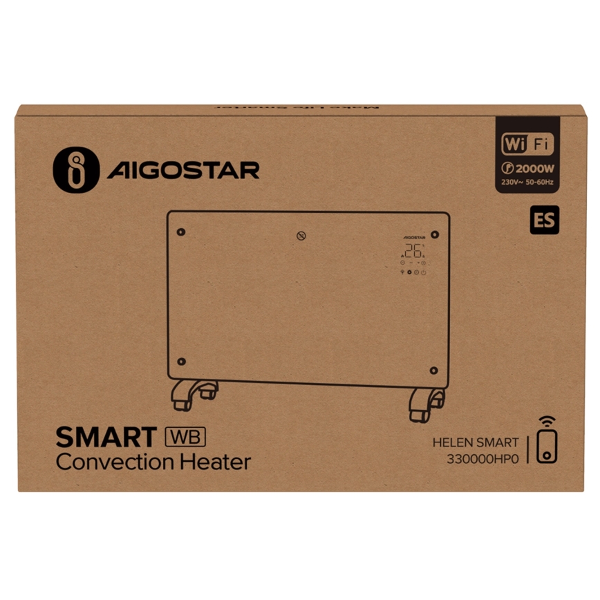 Aigostar - Nutikas elektriline otsekütteseade/konvektor 2000W Wi-Fi