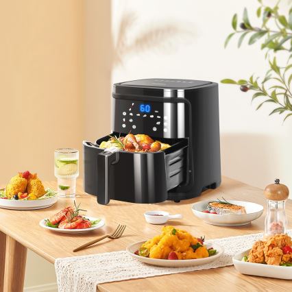 Aigostar - Nutikas kuumaõhu fritüür 7l 1900W/230V/60min Wi-Fi