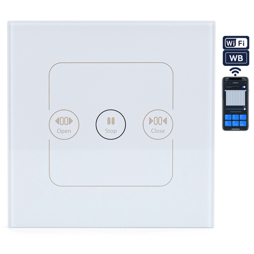 Aigostar - nutikas lüliti ruloo- ja lamellkardinate juhtimiseks 230V Wi-Fi Tuya