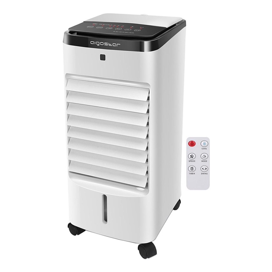 Aigostar - Õhujahuti 60W/230V valge/must + kaugjuhtimispult