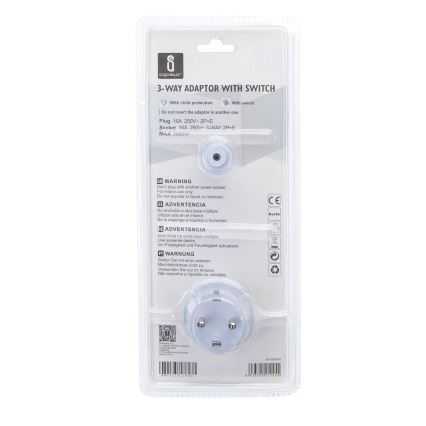 Aigostar - Pistikupesa jaotud lülitiga 3x16A/230V SCHUKO