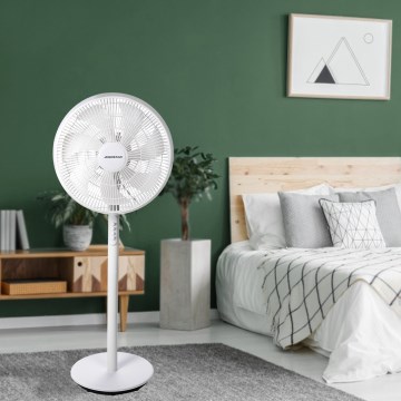 Aigostar - Põrandafänn 45W/230V 110 cm valge
