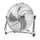 Aigostar - Põrandatuuluti 100 W / 230 V, läbimõõt 54 cm, läikiv kroom