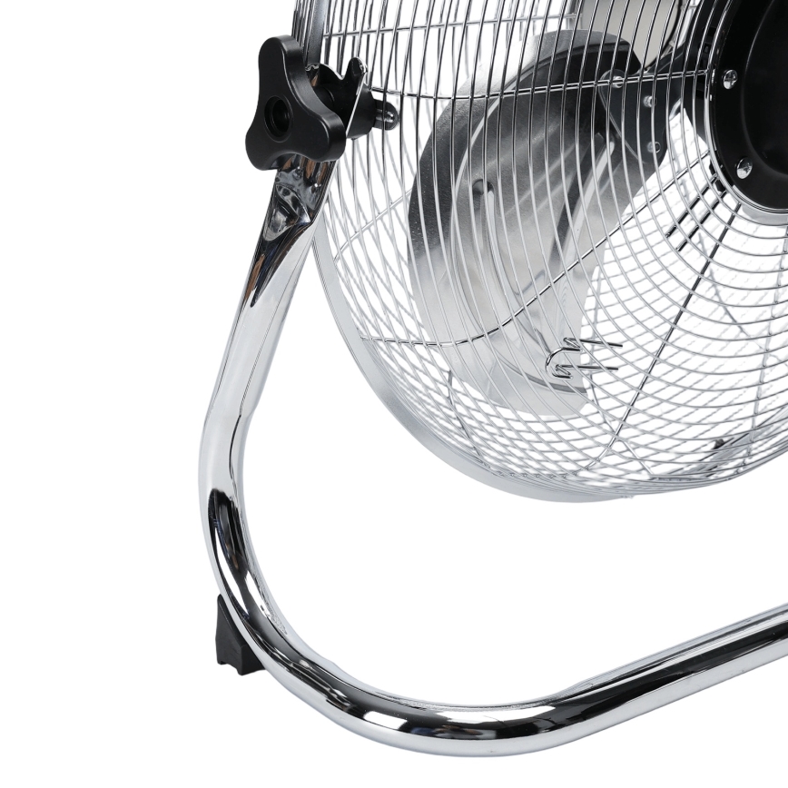 Aigostar - Põrandatuuluti 100W/230V, läbimõõt 54 cm, läikiv kroom
