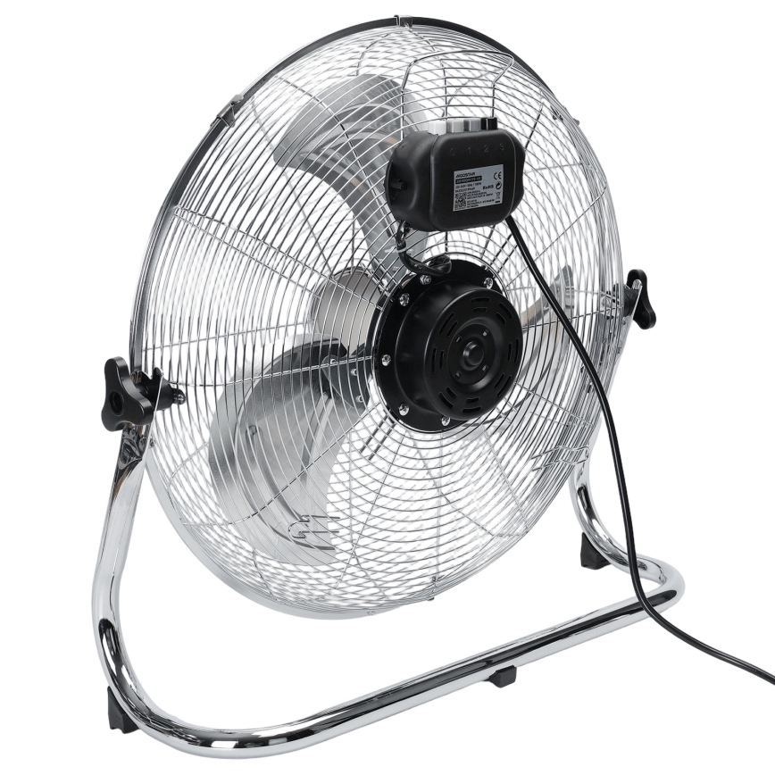 Aigostar - Põrandatuuluti 100W/230V, läbimõõt 54 cm, läikiv kroom
