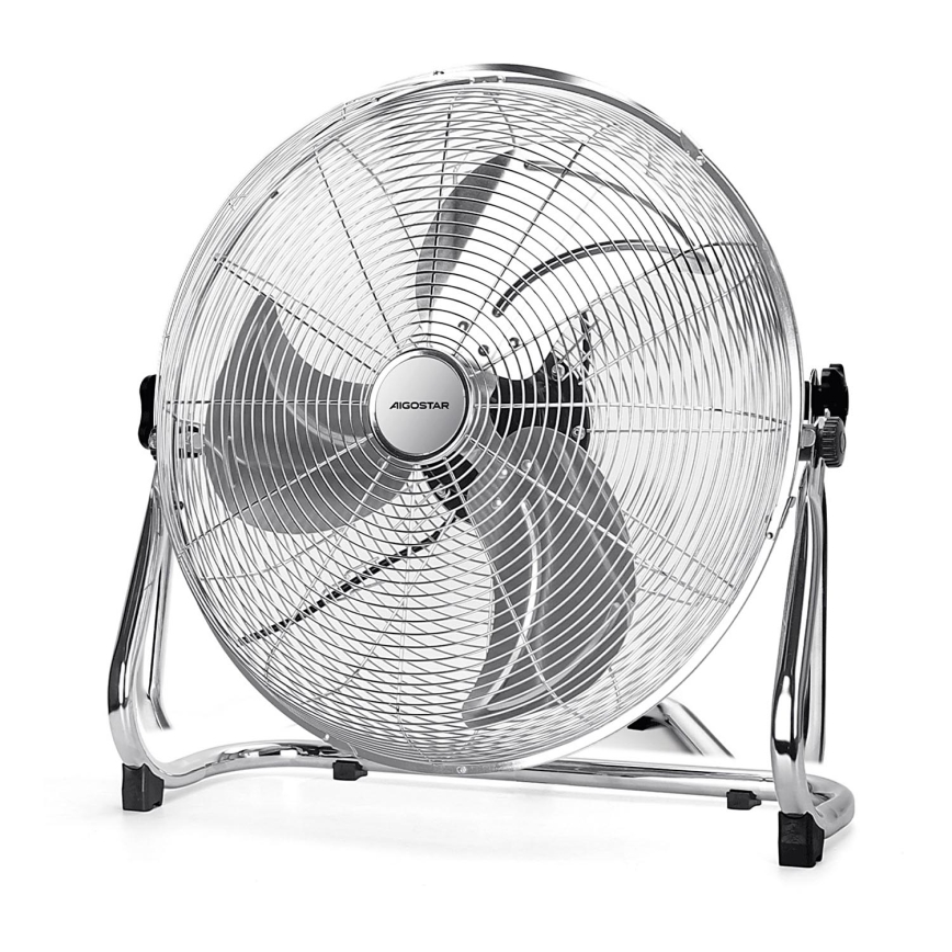 Aigostar - Põrandaventilaator 100W/230V läikiv kroom