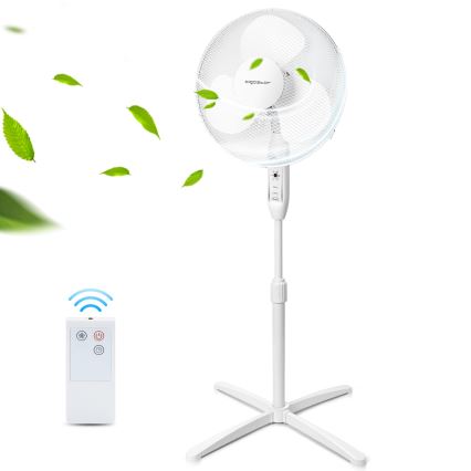 Aigostar - Põrandaventilaator 40W/230V 120 cm valge