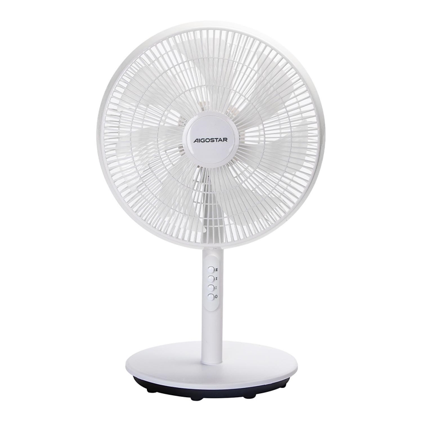 Aigostar - Põrandaventilaator 45W/230V 110 cm valge
