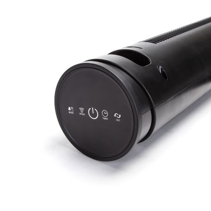 Aigostar - Põrandaventilaator 45W/230V must + kaugjuhtimispult