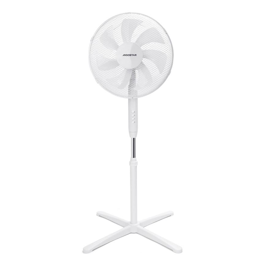 Aigostar - Põrandaventilaator 50W/230V 120 cm valge