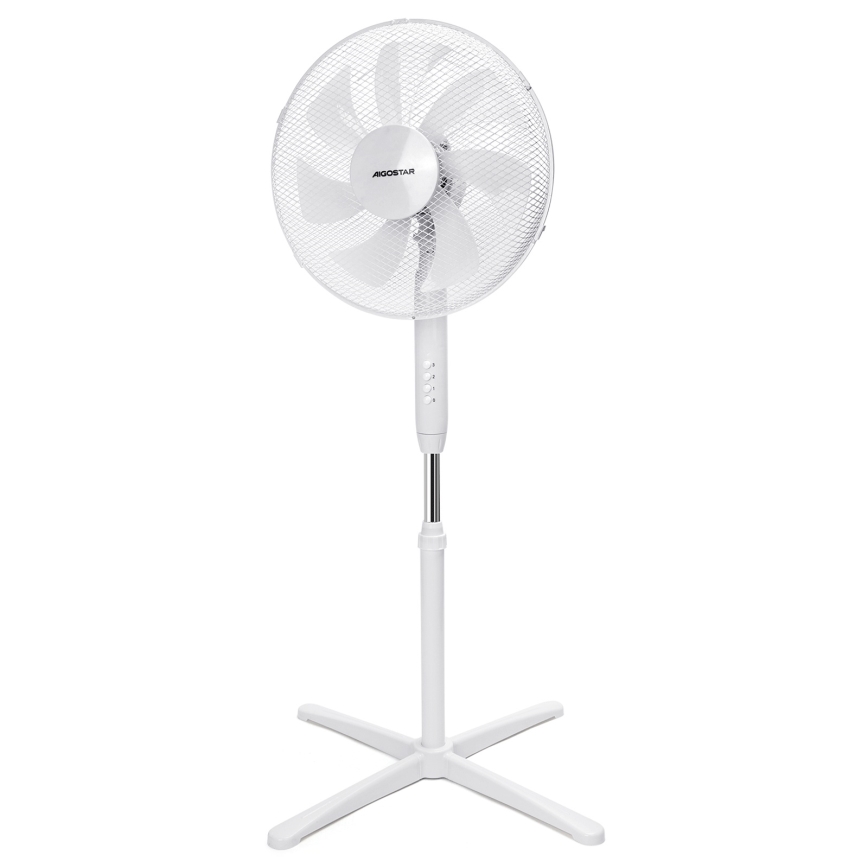 Aigostar - Põrandaventilaator 50W/230V 120 cm valge
